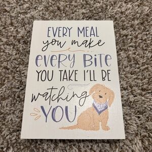 Dog-Themed Wooden Decorative Sign